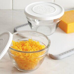 NEW PAMPERED CHEF 2-CUP PREP BOWL SET